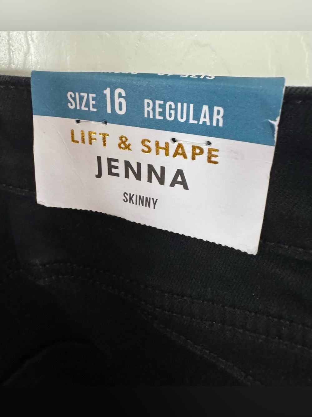 New Look Black Jenna lift and shape Skinny Jeans tag women’s 16 tall NEW - Picture 6 of 6